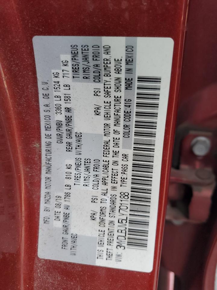 VIN 3MYDLBJV5LY701188 2020 TOYOTA YARIS no.13