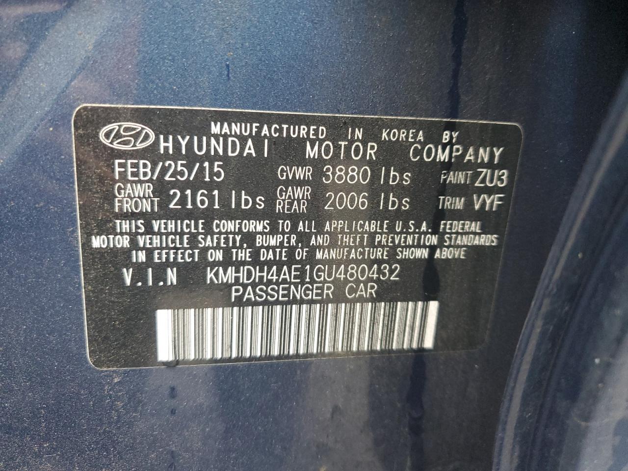 2016 Hyundai Elantra - Image 12