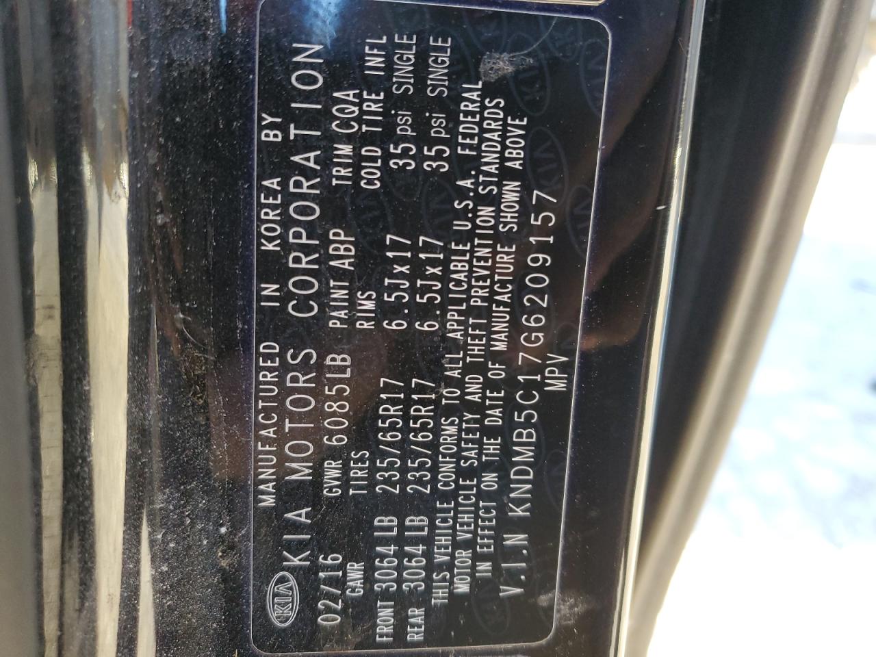 2016 Kia Sedona - Image 13