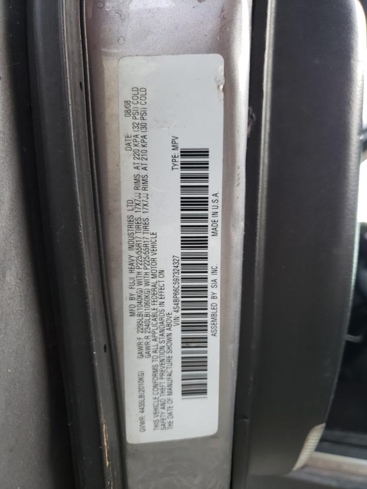 2009 Subaru Outback 2.5I Limited VIN: 4S4BP66C597324327 Lot: 75108964