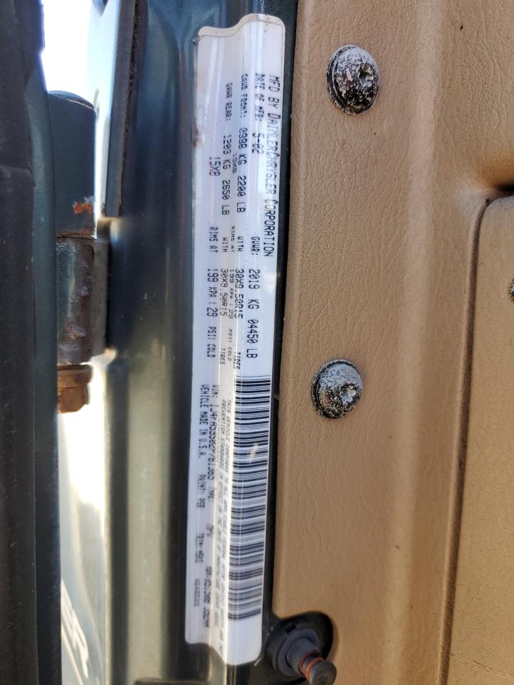 2002 Jeep Wrangler / Tj Sahara VIN: 1J4FA59S02P761365 Lot: 81899144