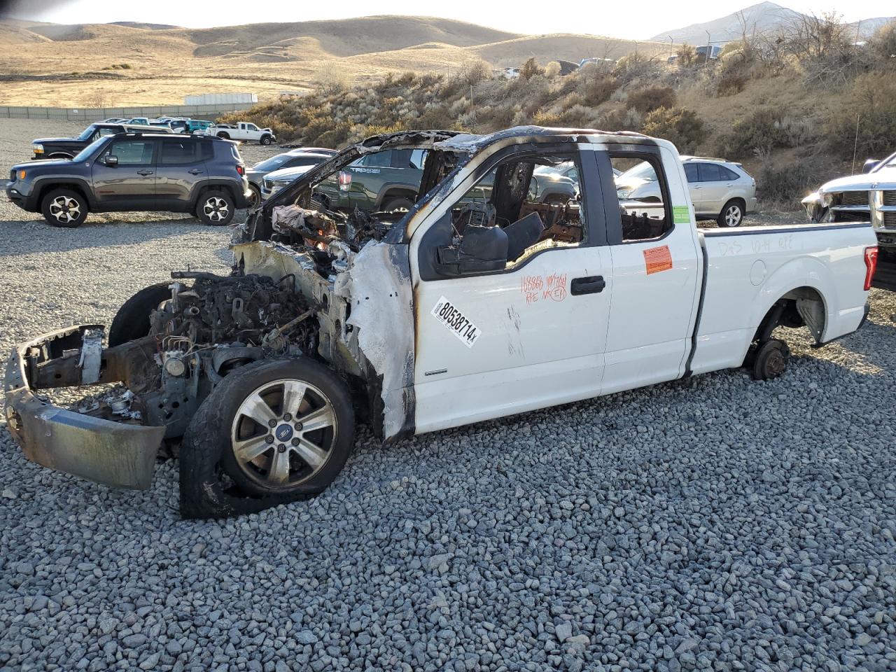 2016 Ford F150 Super Cab de vânzare în Reno, NV - Burn