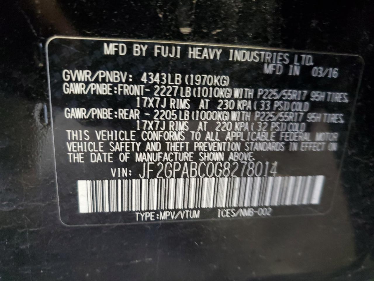 2016 Subaru XV - Image 13