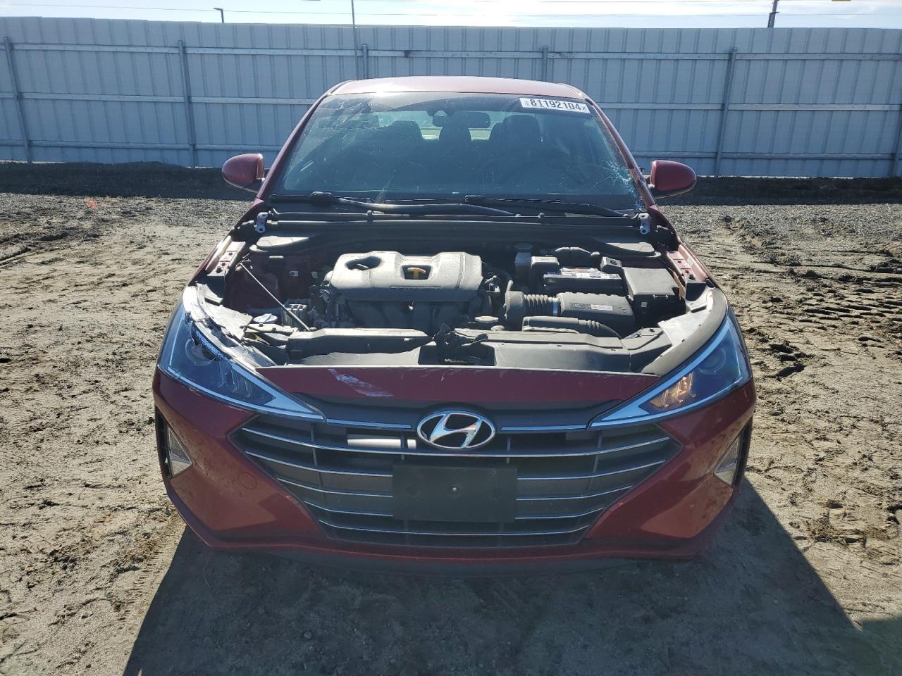 2019 Hyundai Elantra Sel VIN: KMHD84LF1KU739581 Lot: 81192104