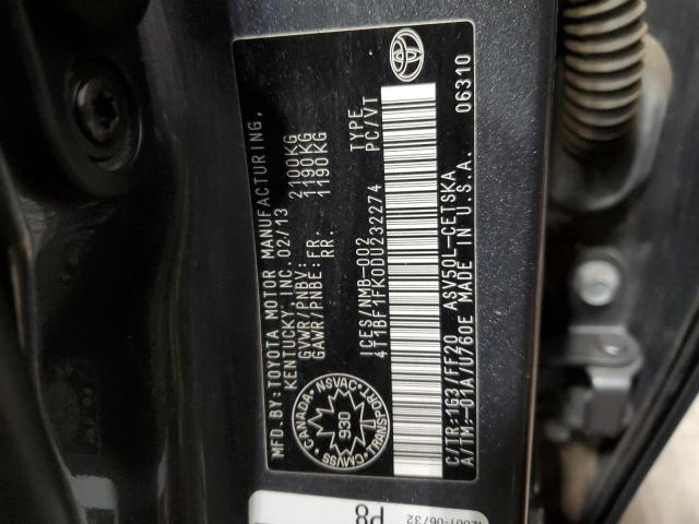 2013 TOYOTA CAMRY L