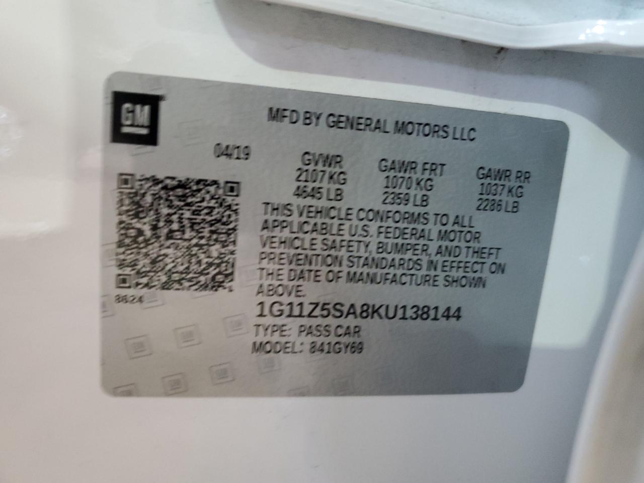 2019 Chevrolet Impala - Image 12