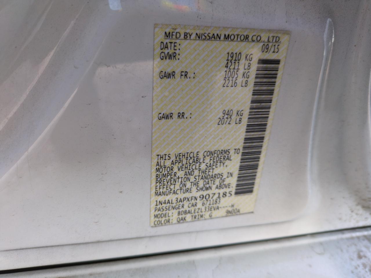 2015 Nissan Altima - Image 12