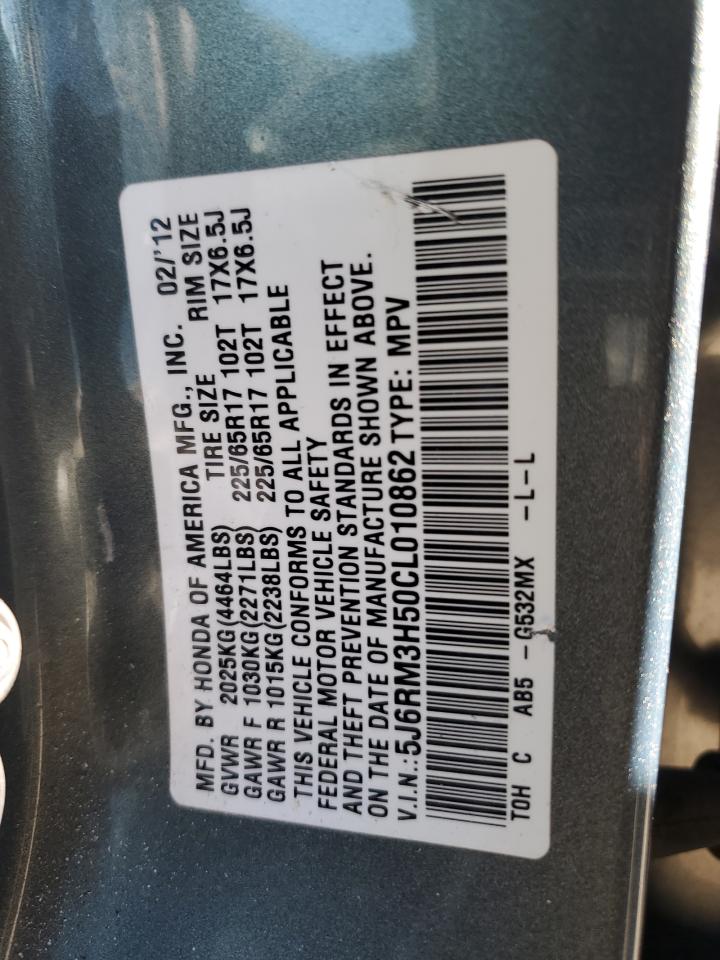 2012 Honda Cr-V Ex VIN: 5J6RM3H50CL010862 Lot: 82341624