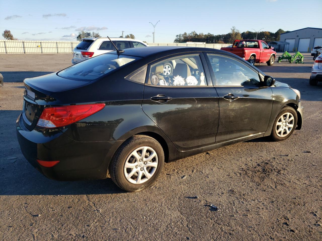 2012 Hyundai Accent Gls black null gas KMHCT4AE8CU225085 photo #4