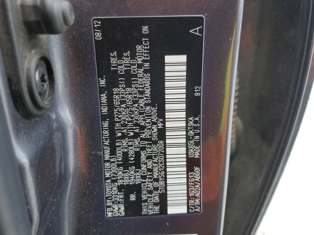 2012 Toyota Sequoia - Image 15