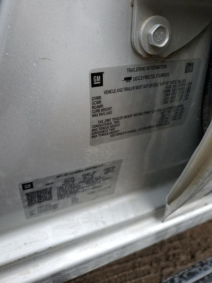 2020 Chevrolet Silverado K2500 Heavy Duty Lt VIN: 1GC1YNE72LF149351 Lot: 80782334