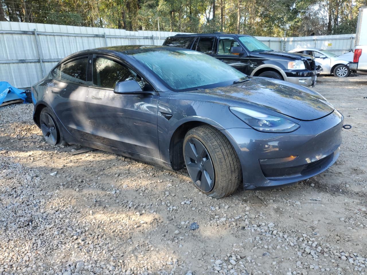 VIN 5YJ3E1EB0MF032937 2021 TESLA MODEL 3 no.4