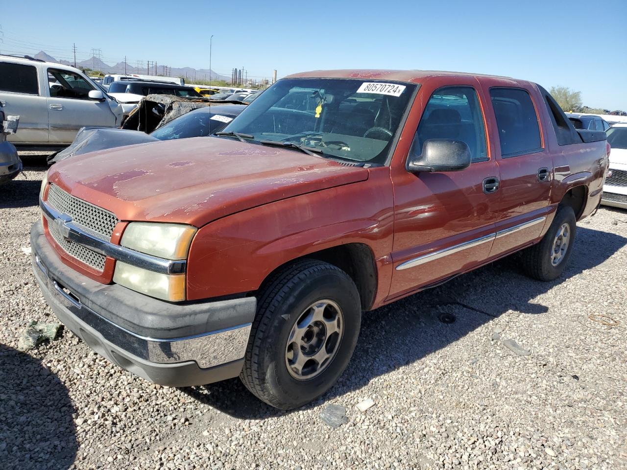 2003 Chevrolet Avalanche C1500 VIN: 3GNEC13T93G281019 Lot: 80570724