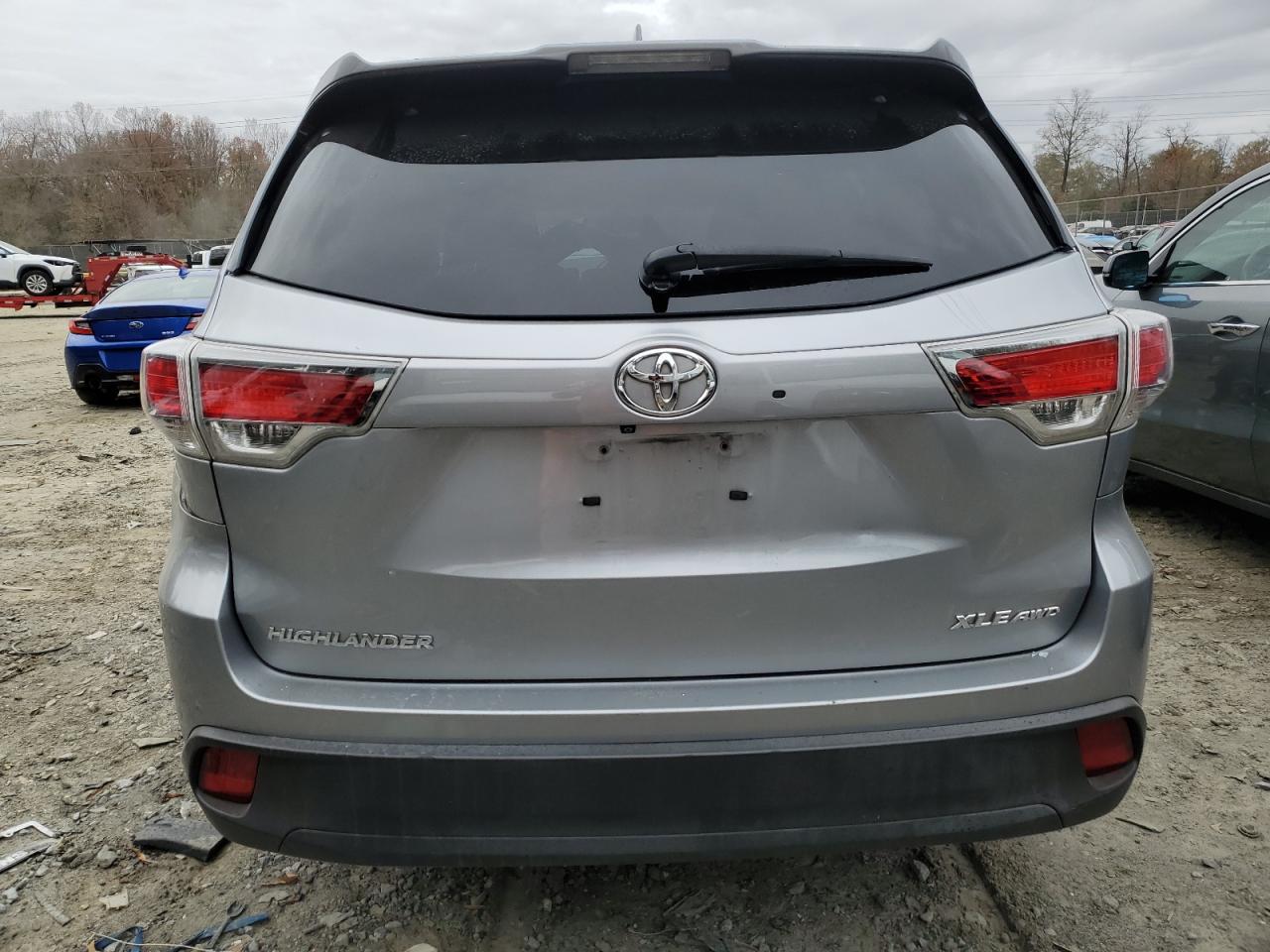 VIN 5TDJKRFH6ES013128 2014 TOYOTA HIGHLANDER no.6