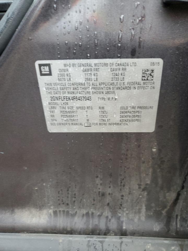 VIN 2GNFLFEK4F6437943 2015 CHEVROLET EQUINOX no.13