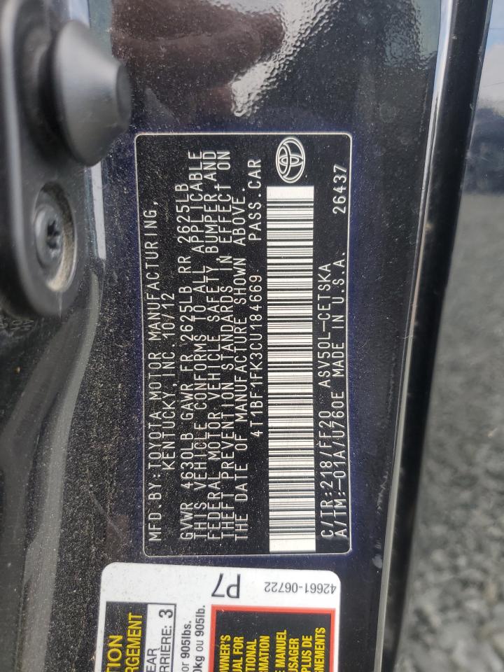 2012 Toyota Camry - Image 12