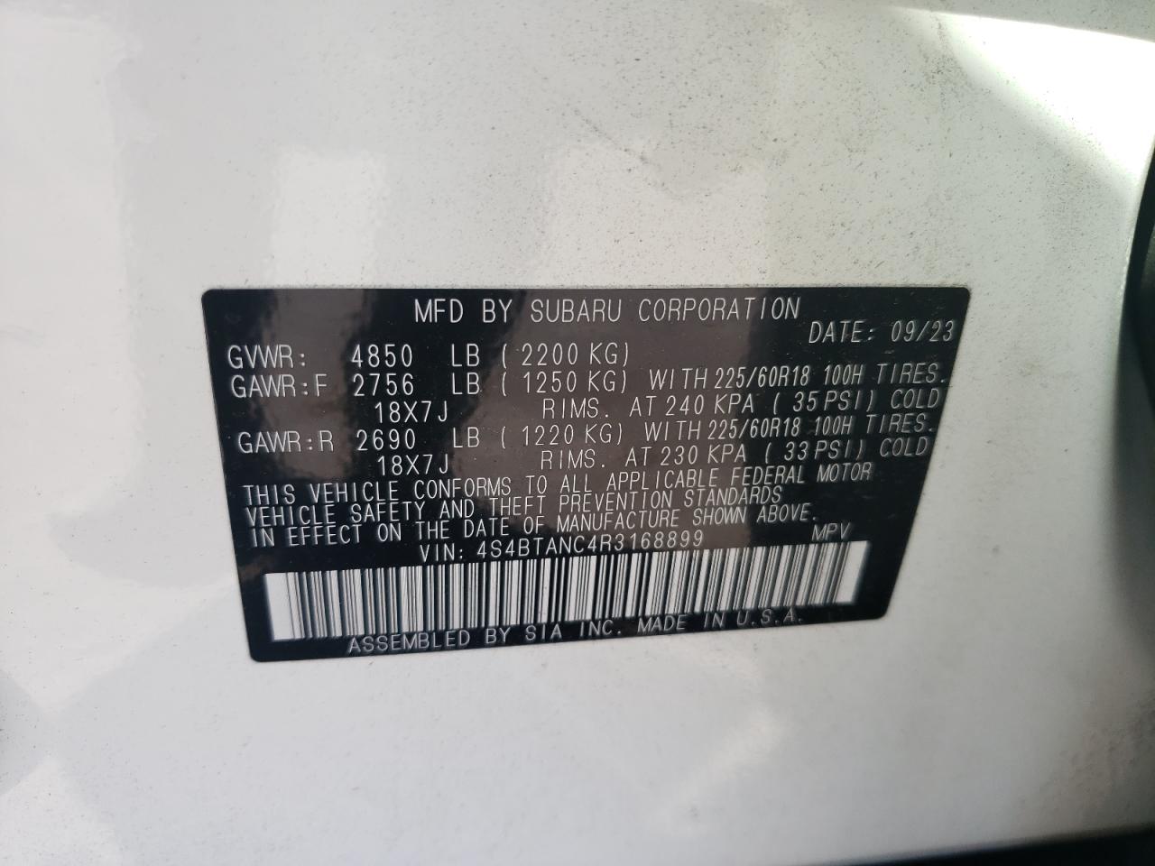 2024 Subaru Outback - Image 13