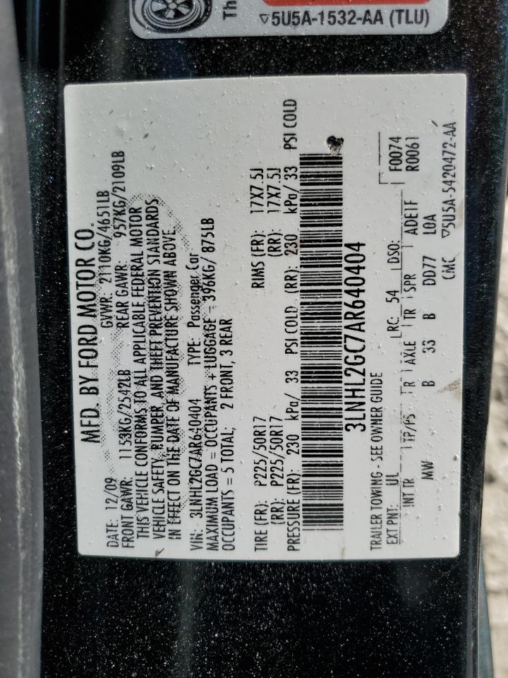 2010 Lincoln MKZ - Image 12