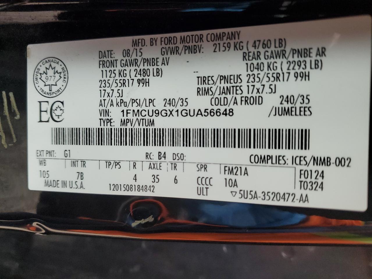 2016 Ford Escape - Image 12