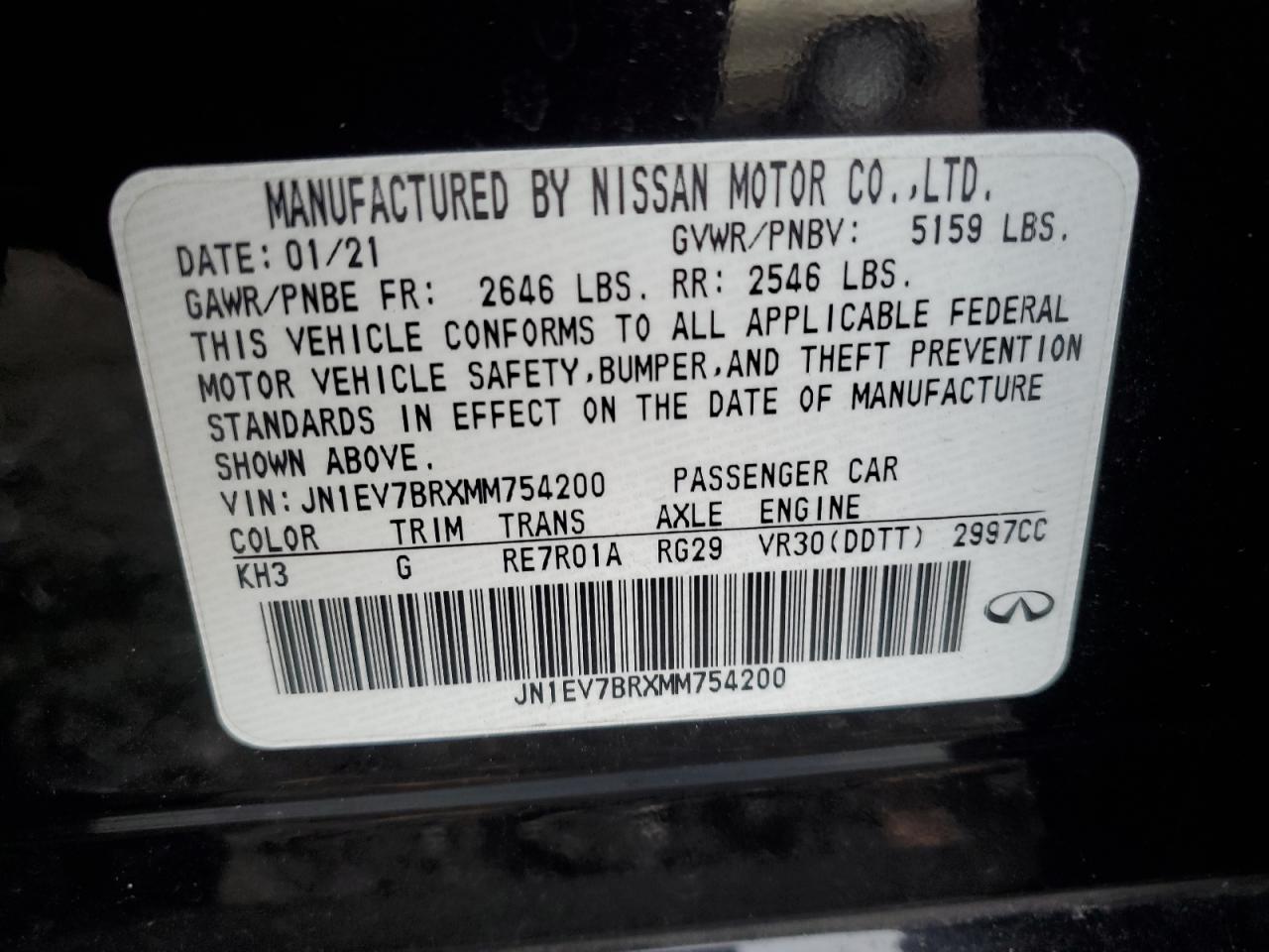 2021 Infiniti Q50 - Image 12
