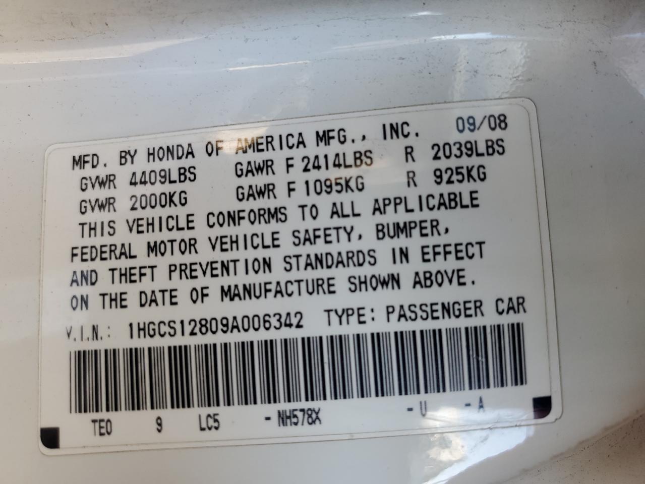 2009 Honda Accord - Image 13