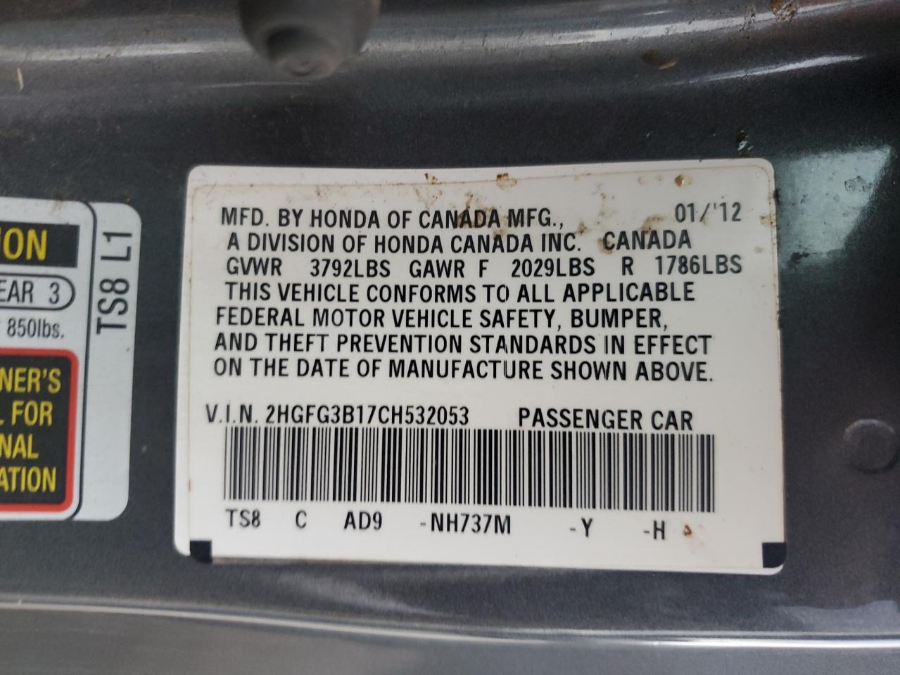 2012 Honda Civic - Image 15
