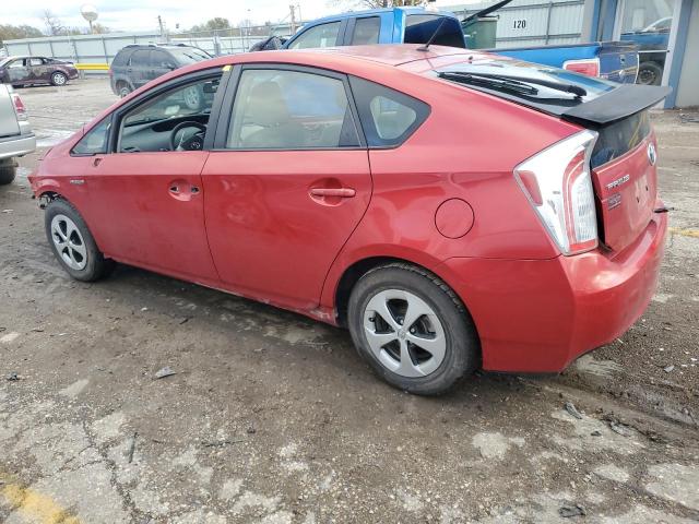  TOYOTA PRIUS 2013 Czerwony