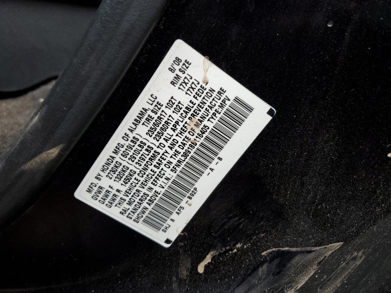 2008 Honda Odyssey - Image 13