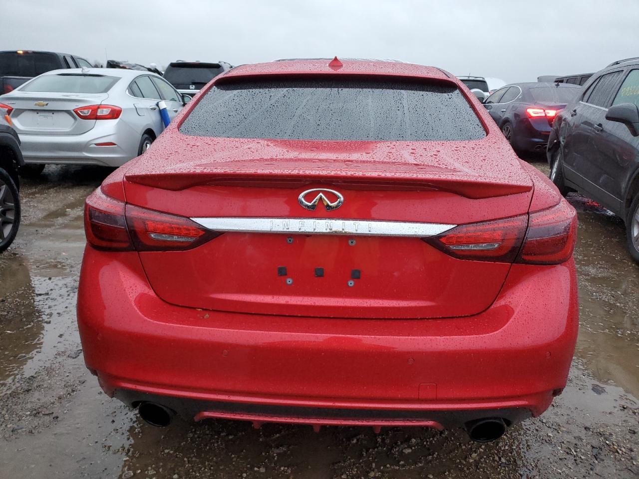 2018 Infiniti Q50 Red Sport 400 VIN: JN1FV7AR6JM481211 Lot: 79394854