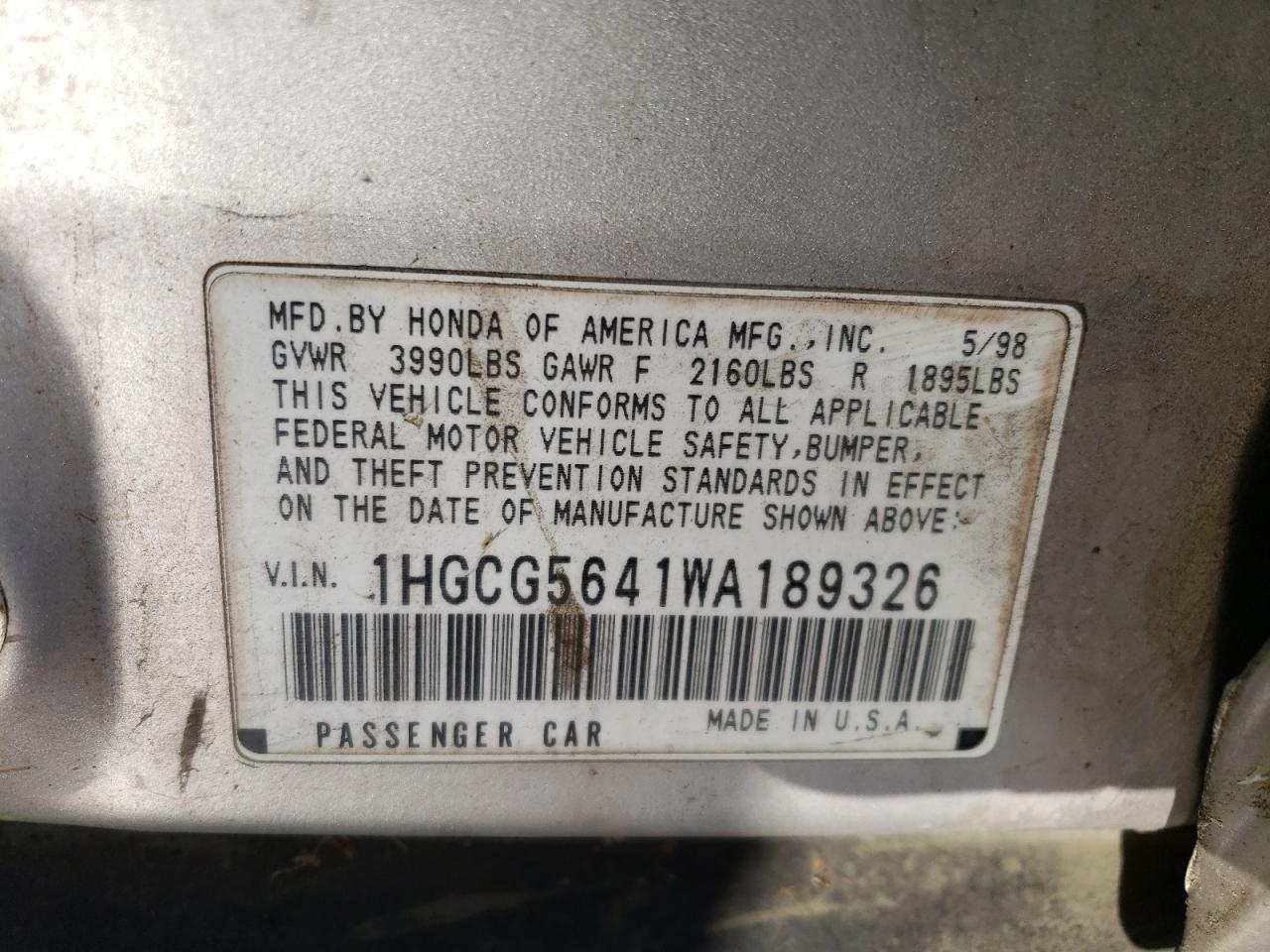 1998 Honda Accord - Image 14