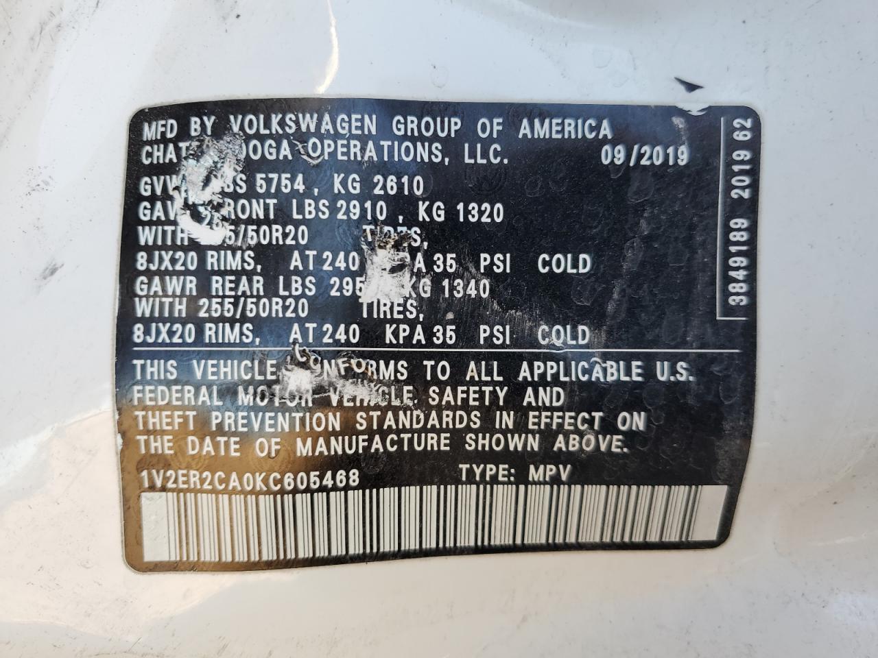 2019 Volkswagen Atlas - Image 13