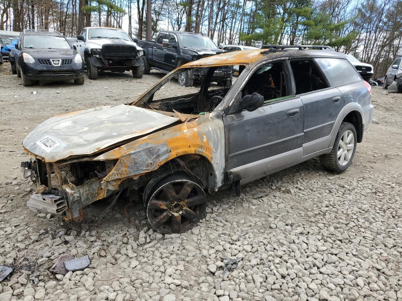 2009 Subaru Outback 2.5I en Venta en Center Rutland, VT - Burn - Engine