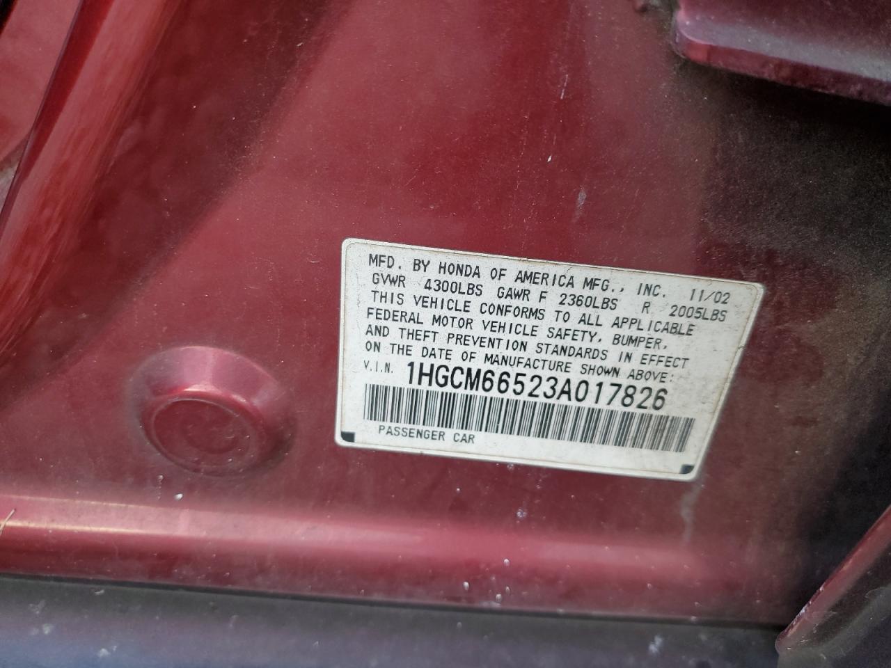 2003 Honda Accord - Image 13