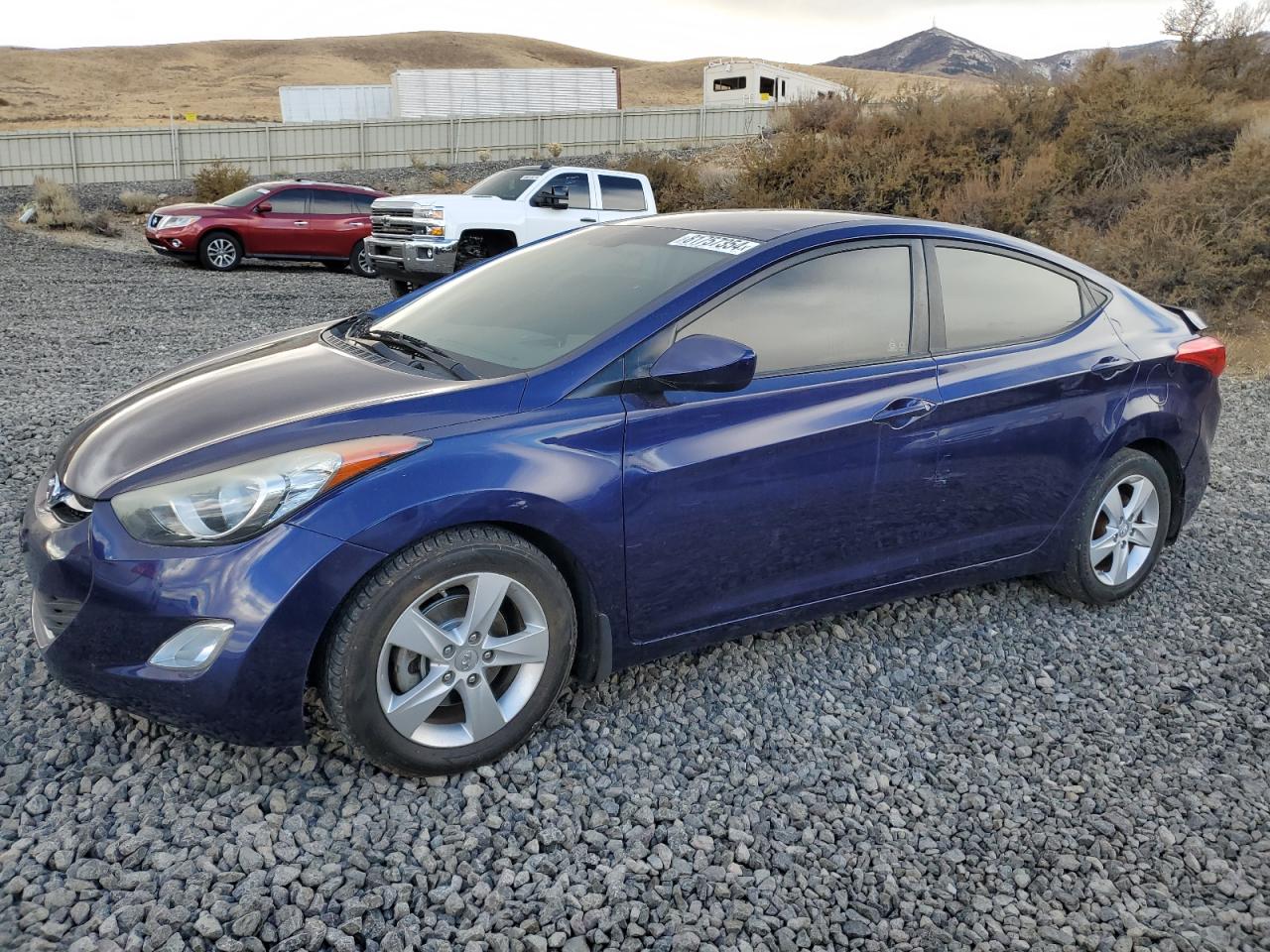 2013 Hyundai Elantra Gls blue null gas 5NPDH4AE9DH301547 photo #1