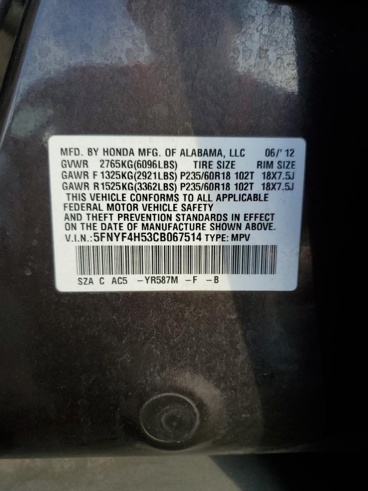 2012 Honda Pilot - Image 13