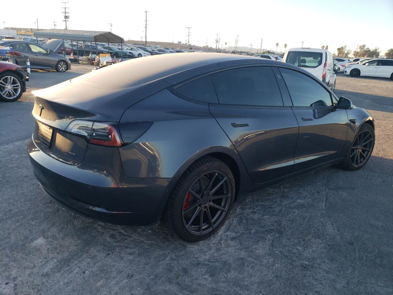 VIN 5YJ3E1EB1NF297075 2022 TESLA MODEL 3 no.3