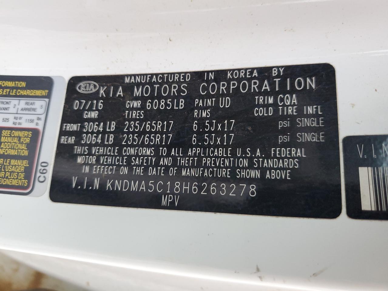 2017 Kia Sedona - Image 13
