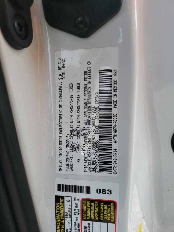 2021 Toyota Tacoma Access Cab VIN: 3TYRX5GN2MT020856 Lot: 79896084