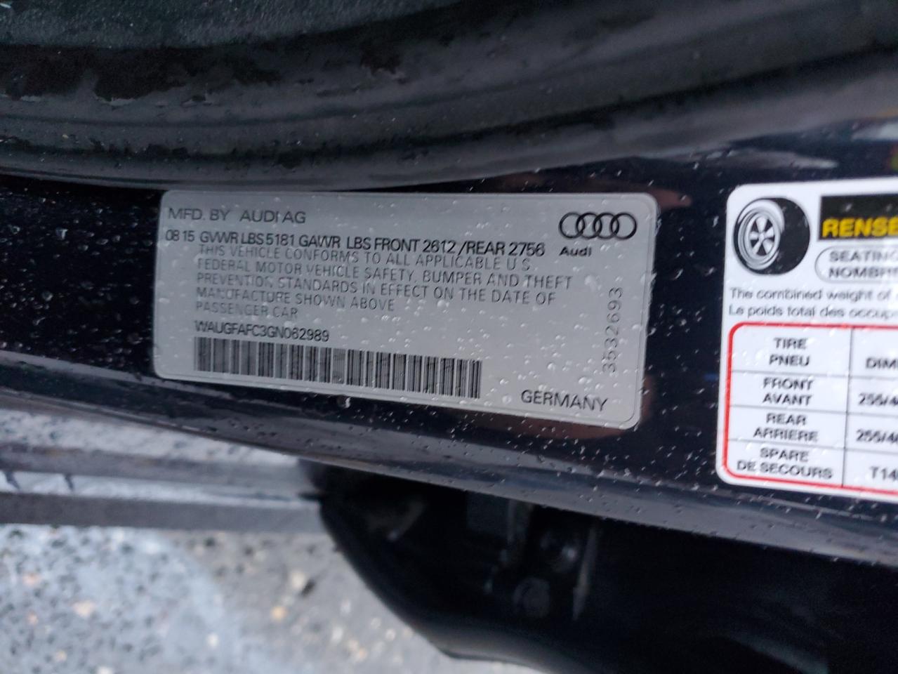 WAUGFAFC3GN062989 2016 AUDI A6 - Image 13