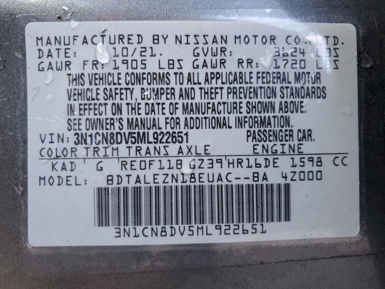 2021 Nissan Versa - Image 12