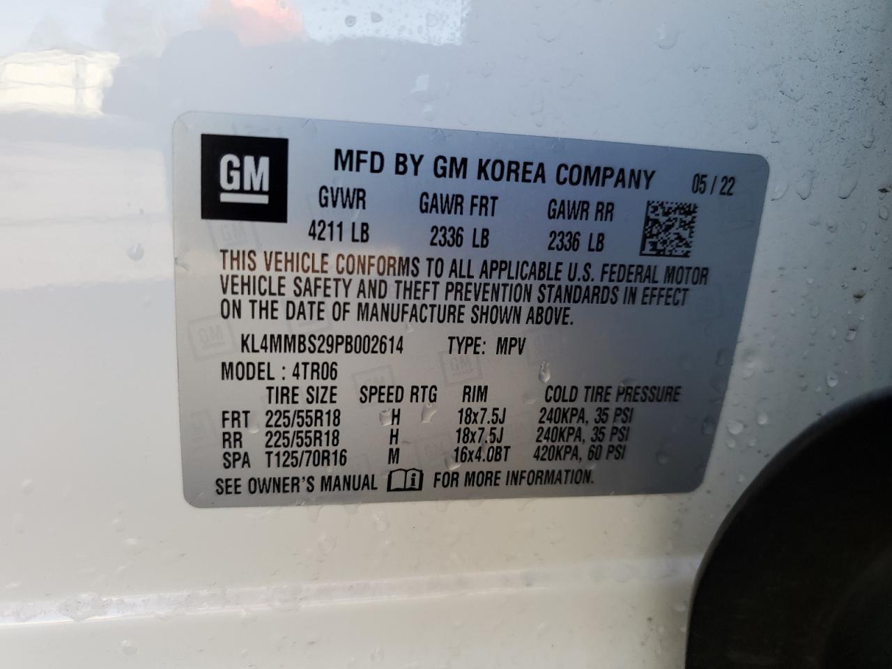 2023 Buick Encore Gx Preferred VIN: KL4MMBS29PB002614 Lot: 79052654