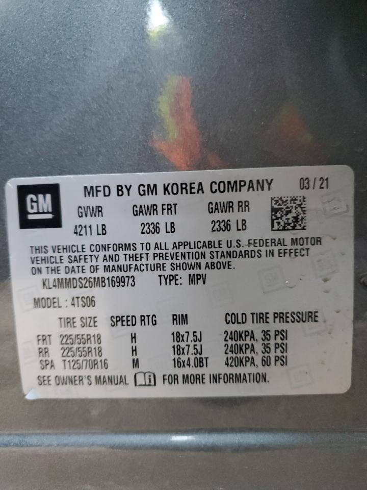 VIN KL4MMDS26MB169973 2021 BUICK ENCORE no.13