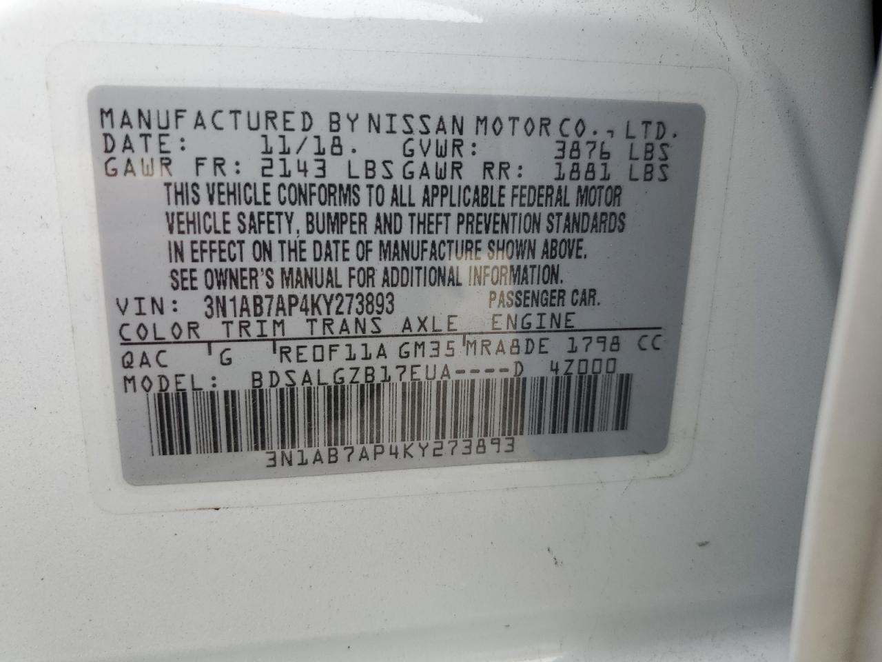 2019 Nissan Sentra - Image 12