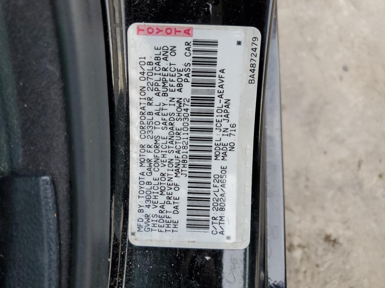 2001 Lexus IS - Image 14