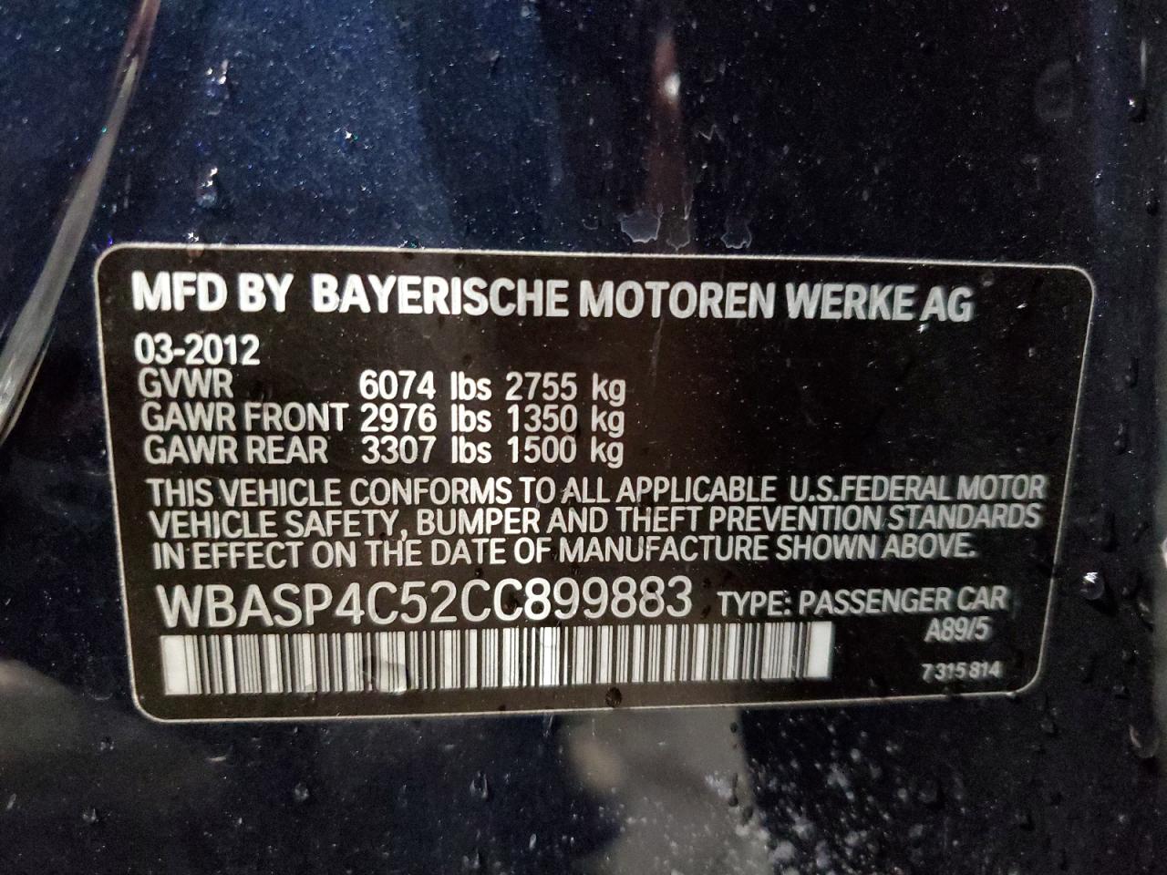 2012 BMW 5er - Image 12