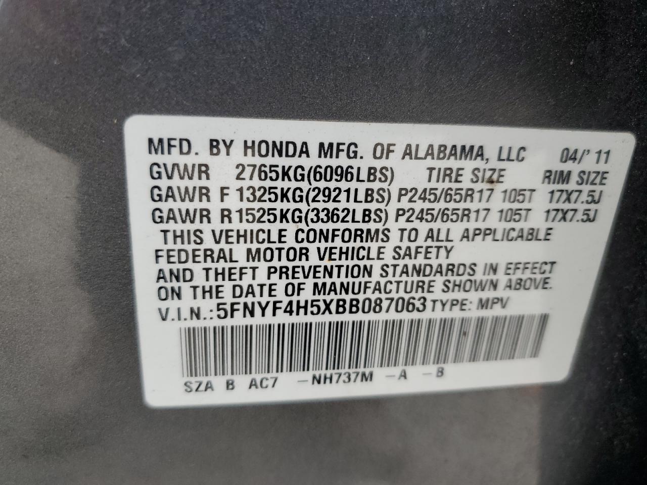2011 Honda Pilot - Image 15