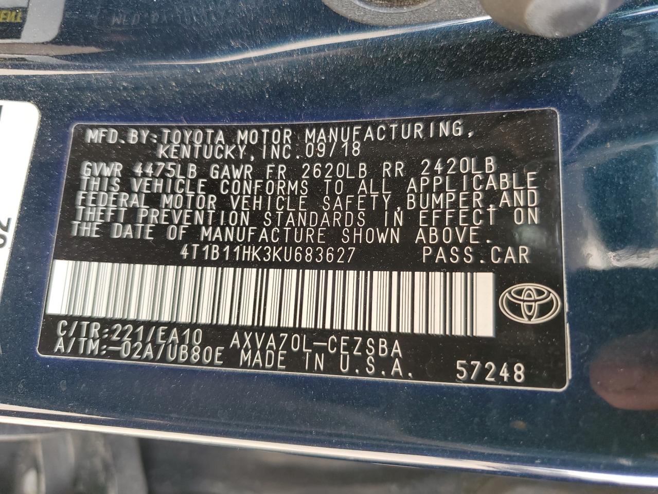 2019 Toyota Camry - Image 13