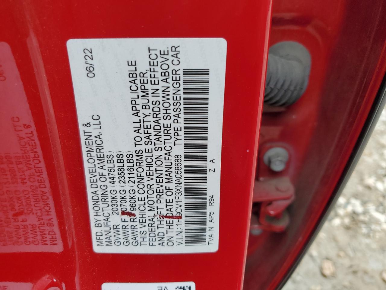 2022 Honda Accord - Image 15