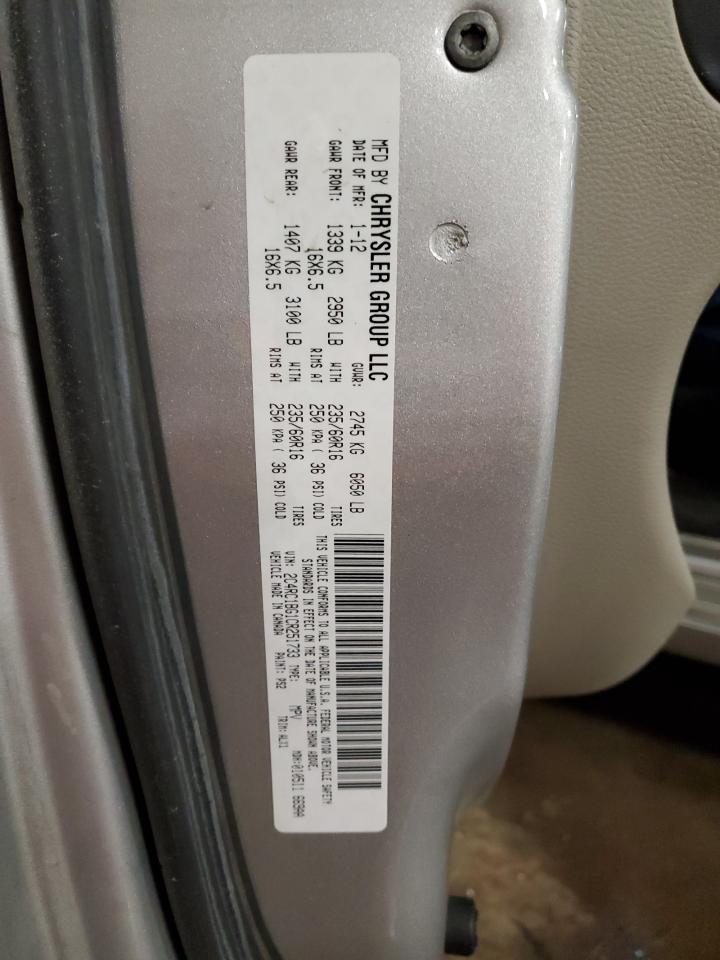 2012 Chrysler Town & Country Touring VIN: 2C4RC1BG1CR251735 Lot: 78435074