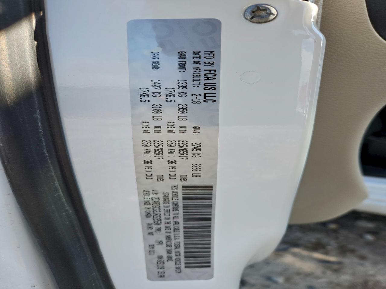 2018 Dodge Grand Caravan Sxt VIN: 2C4RDGCG2JR222530 Lot: 93673485